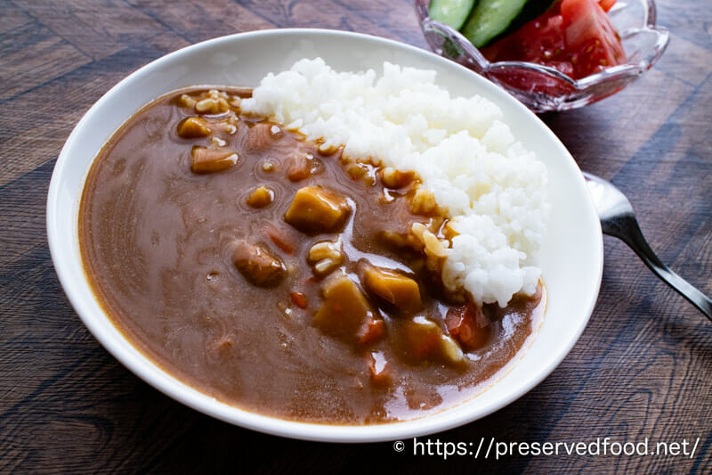 グリコ温めずに食べられるカレー甘口とご飯